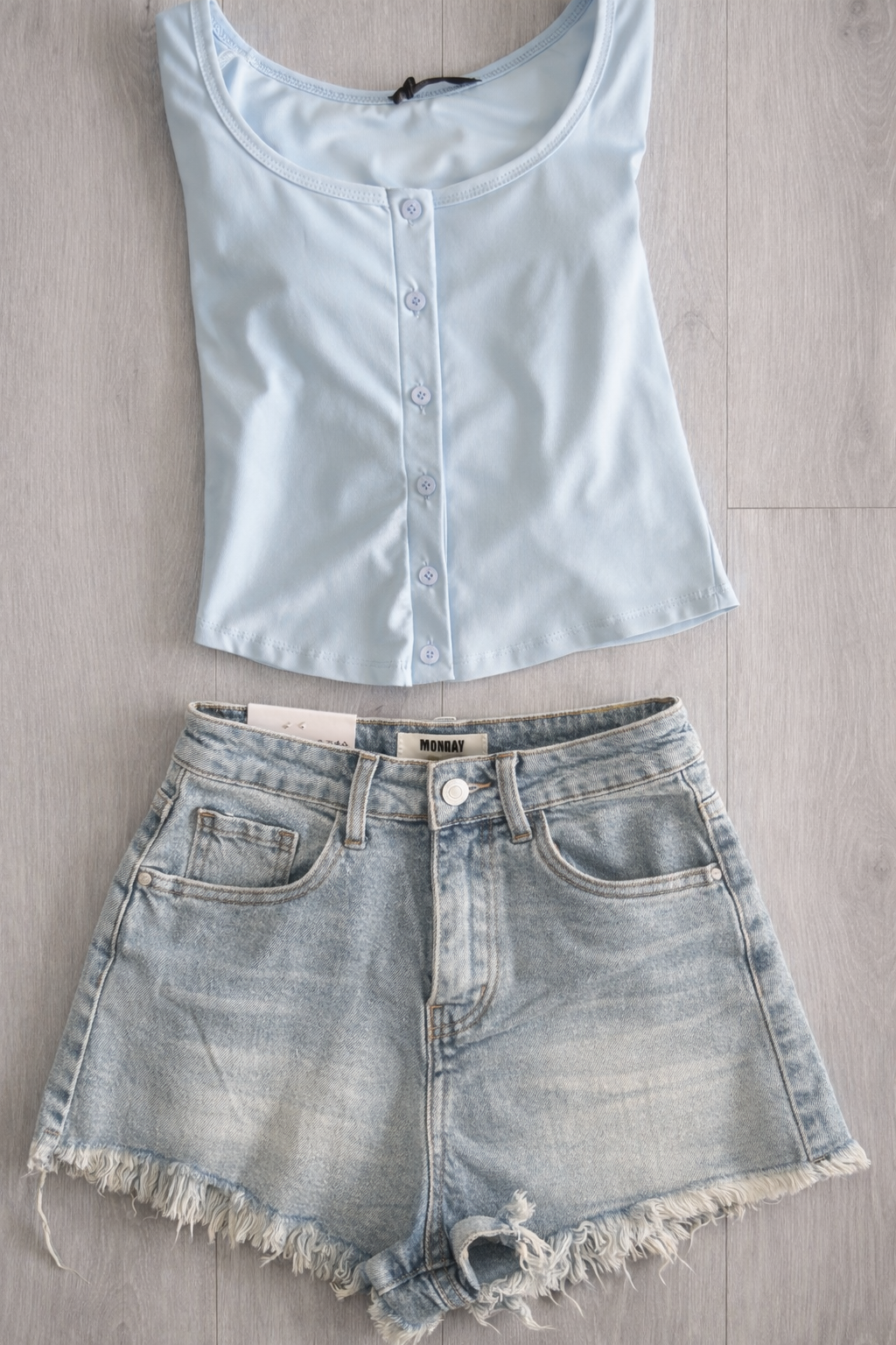 Maglia Mary manica lunga con bottoncini in Lycra