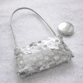 Borsa Silver con Paillettes a Specchio