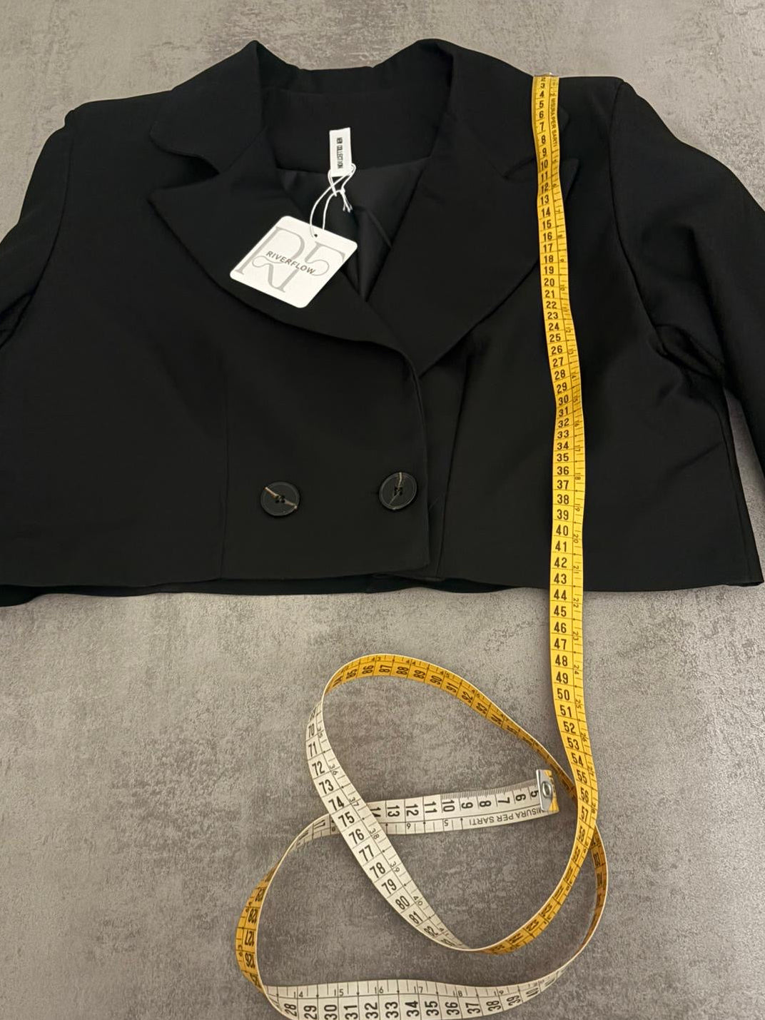 Completo Nero Polly Con Giacca Corta