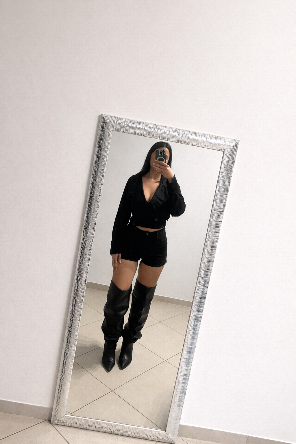 Giacca Crop  trench ￼