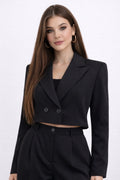 Completo Nero Polly Con Giacca Corta