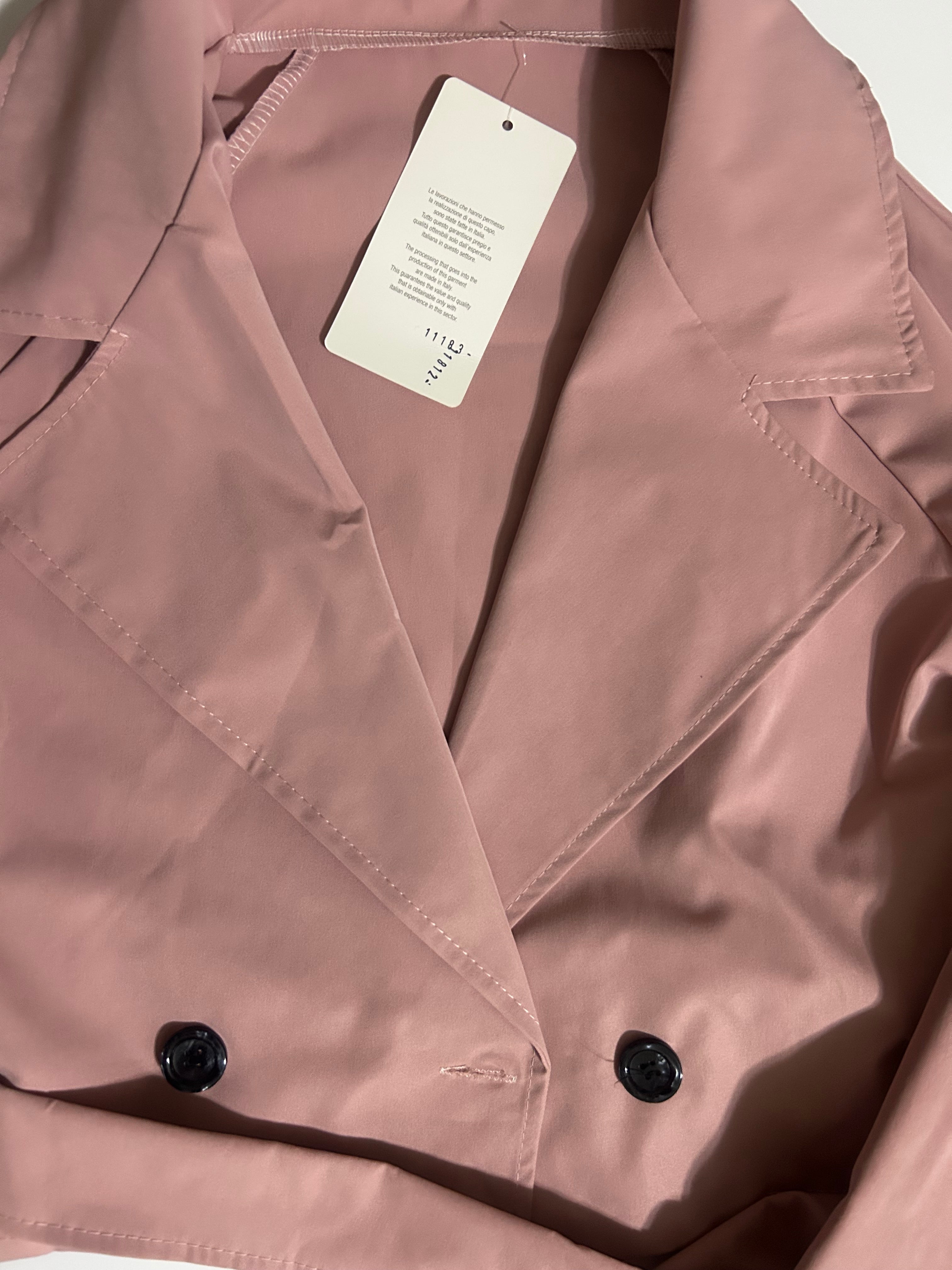 Giacca Crop  trench ￼