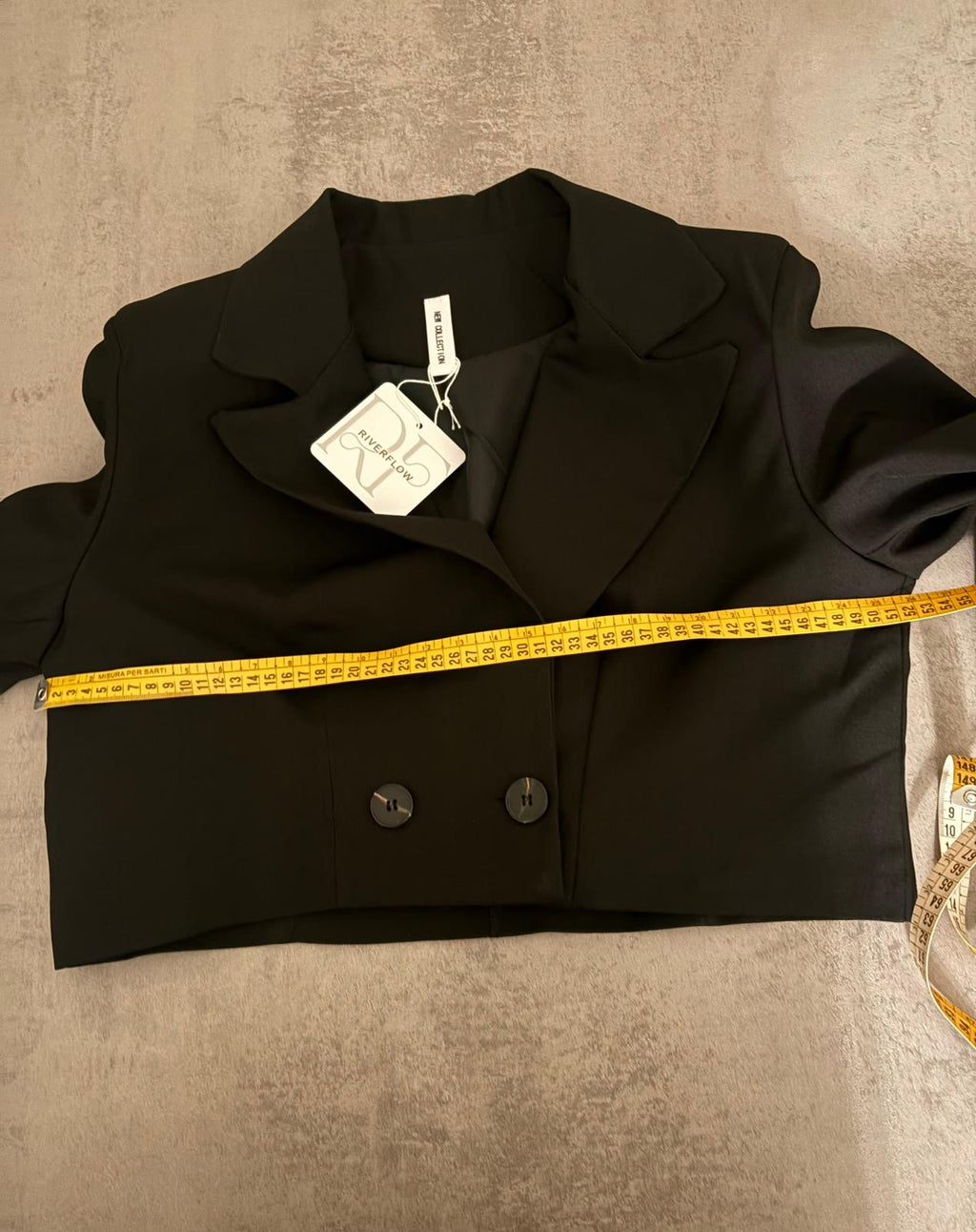 Completo Nero Polly Con Giacca Corta