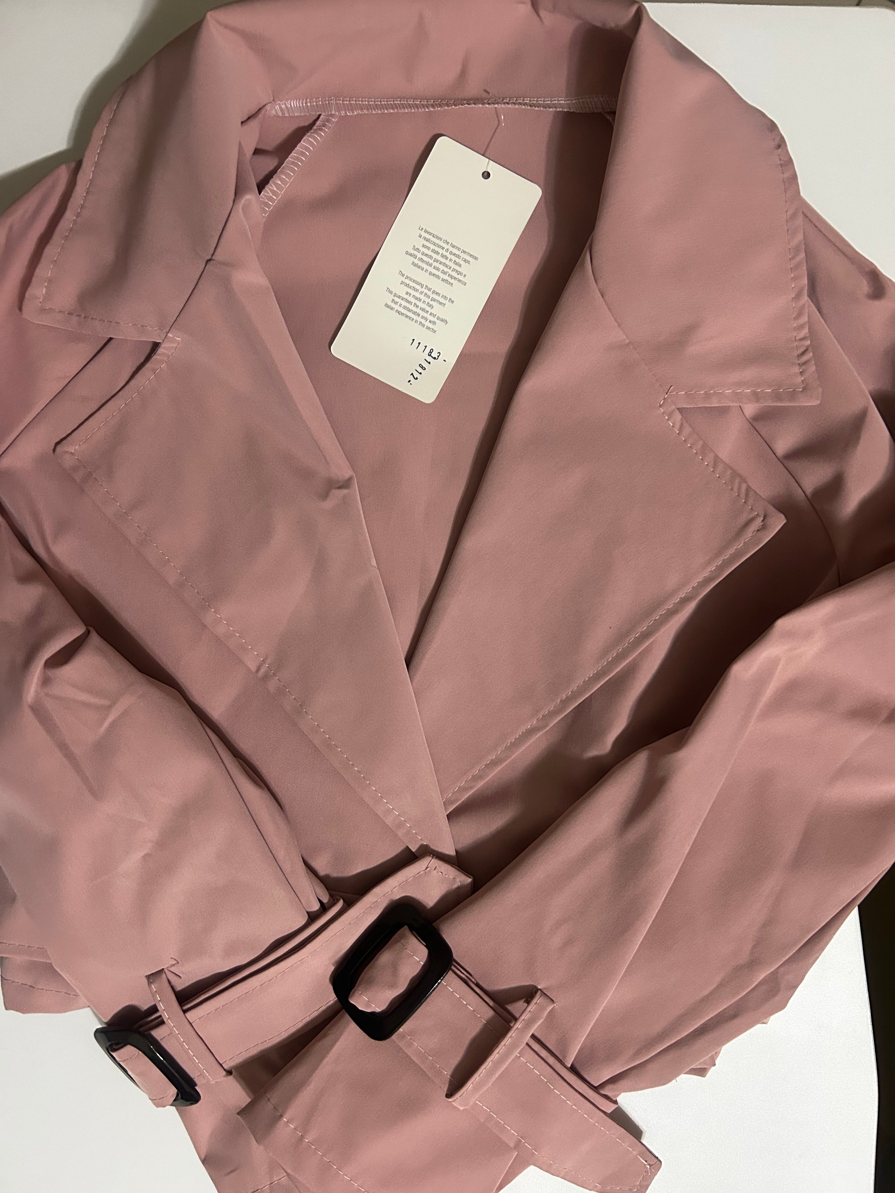 Giacca Crop  trench ￼