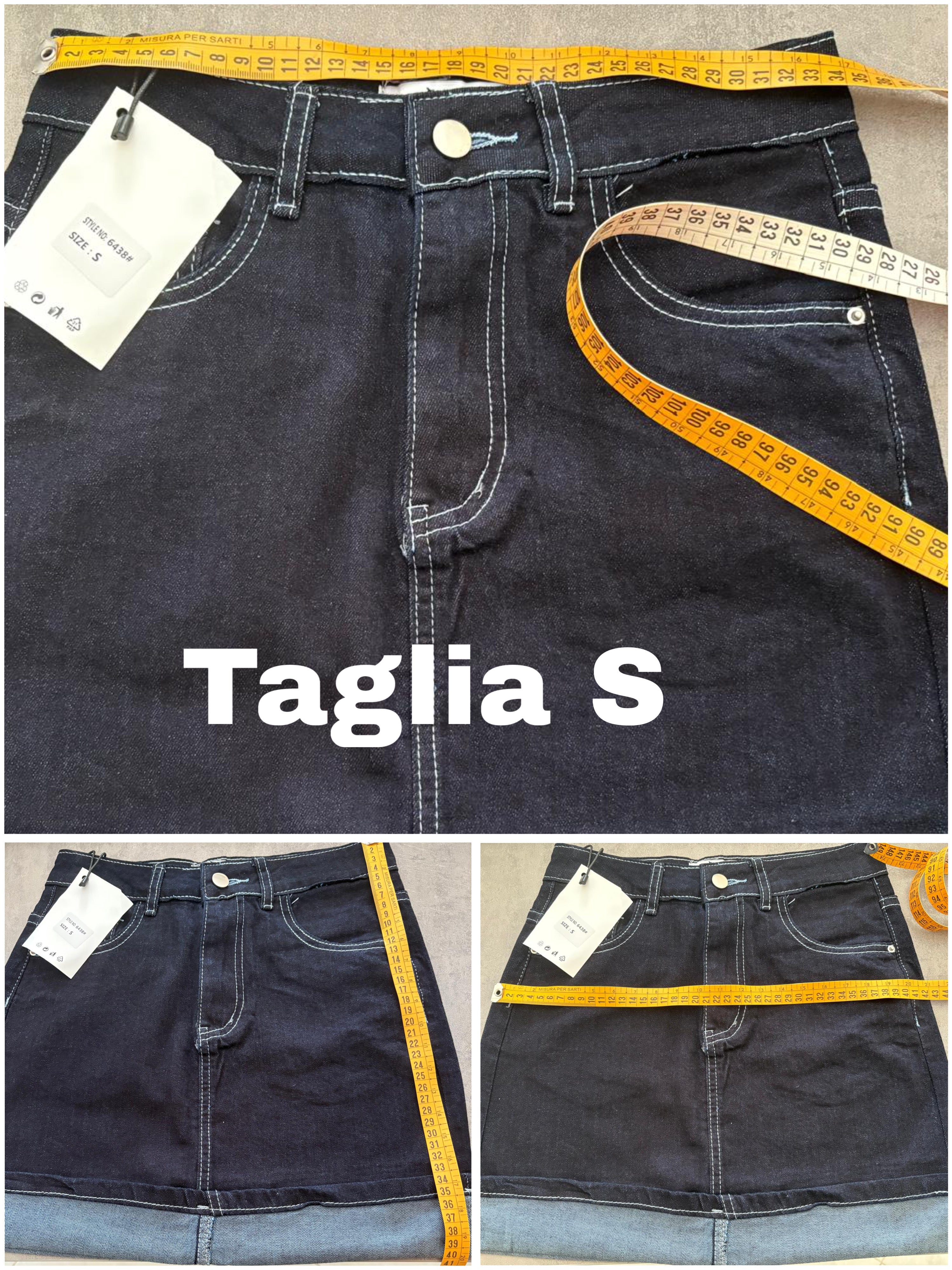 Minigonna Melany in denim blu