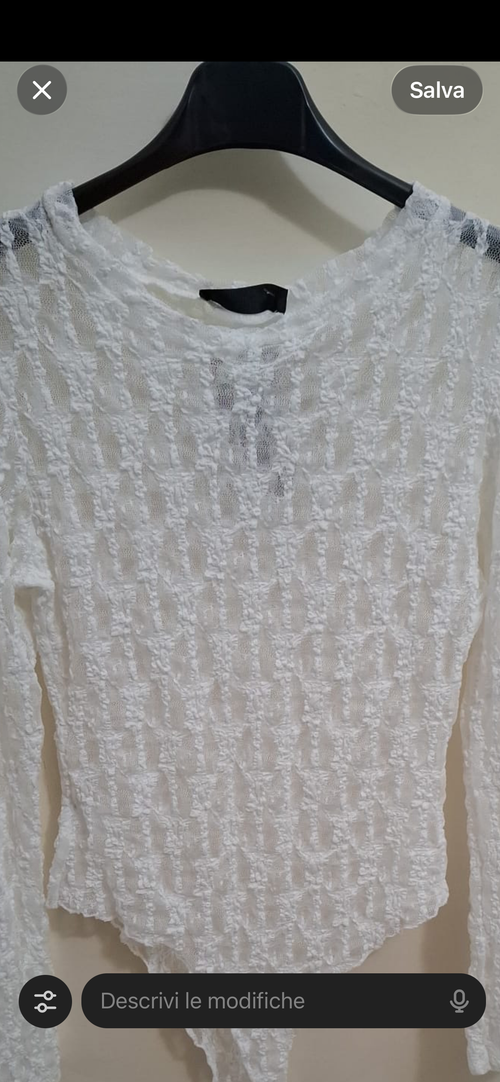 Body Zoe in pizzo trasparente