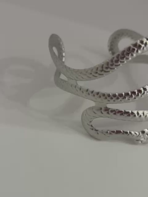 Bracciale in acciaio, designer serpente ￼