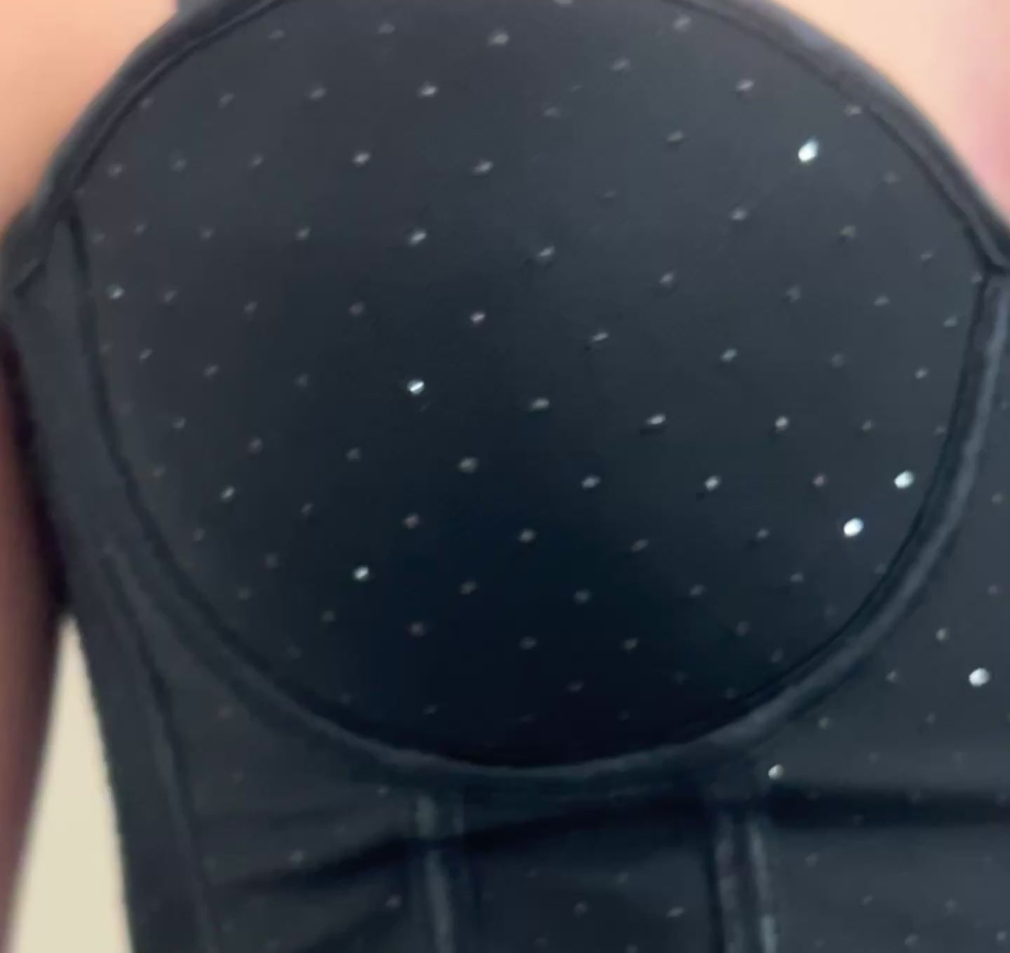 Corpetto Ily con diamantini neri