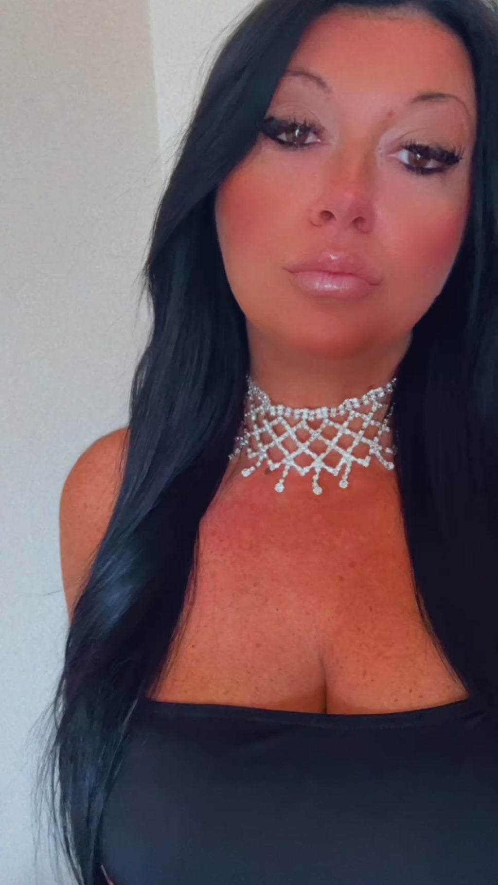 COLLANA CHOKER A RETE BRILLANTE